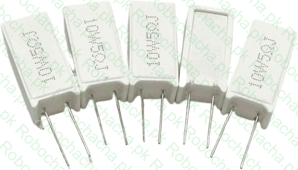 150. (1) 10W 51k Ohm Resistor – High Power Wirewound Ceramic Cement Resistor in Pakistan