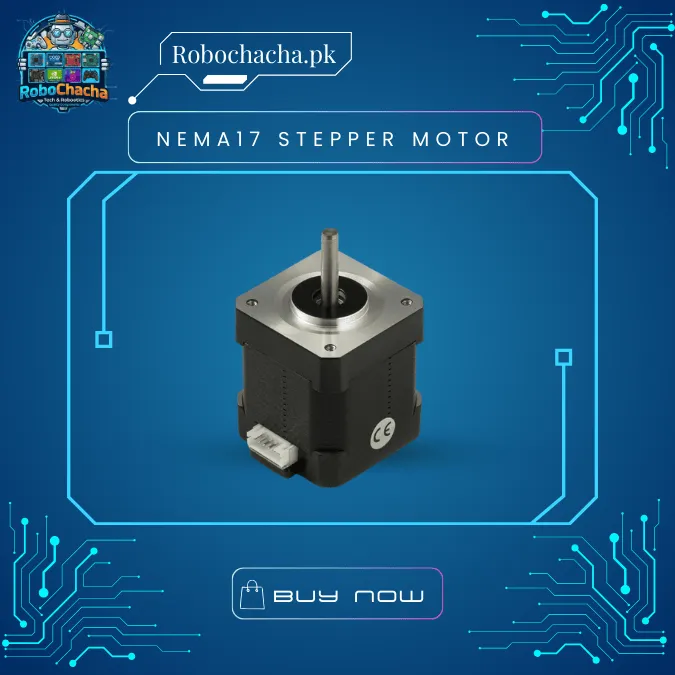 NEMA 17 High-Torque Stepper Motor – 42×42 mm, 1.8° Step Angle, Bipolar, Precision Motion Contro
