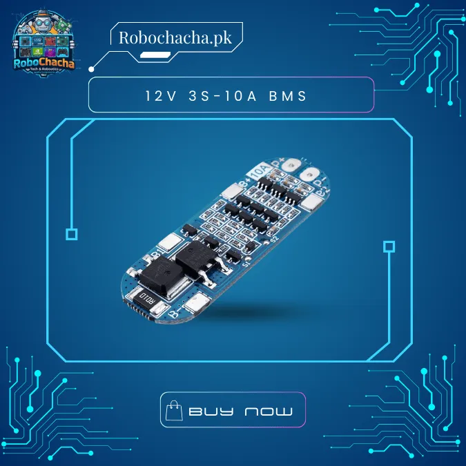 HX-3S-01 3S 10A 12V Lithium Battery Protection Board BMS PCM for 18650 Li-ion Cells – Price in Pakistan – Robochacha