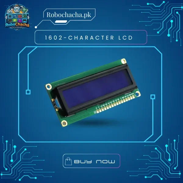 1602 LCD Display Module 16x2 Character Alphanumeric (Blue/Green) in Pakistan