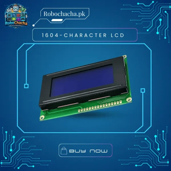 1604 LCD Display Module 16x4 Character Alphanumeric (Blue/Green) in Pakistan