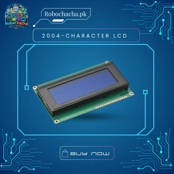 2004 LCD Display Module 20x4 Character Alphanumeric (Blue/Yellow-Green) in Pakistan