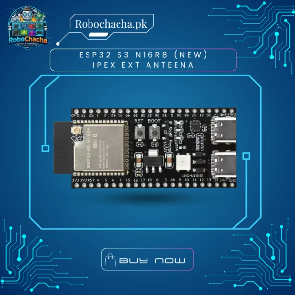 ESP32 S3 DevKitC-1 N16R8 Development Board – 16MB Flash, 8MB PSRAM