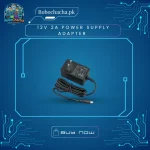 Overview 📝The 12V 2A (24W) AC/DC Switching Adapter is designed for high-efficiency power delivery. Unlike old-fashioned heavy transformers, this "Switch Mode Power Supply" (SMPS) uses modern circuitry to convert high-voltage AC into a precise 12V DC output. It is Regulated, meaning the voltage stays at a constant 12V even if your device's power demand fluctuates. This makes it safe for sensitive microcontrollers and expensive networking equipment.Key Features ✨Regulated Output: Maintains a steady 12V DC, preventing "voltage sag" that can cause devices to reboot or glitch.Built-in Protections: Features Over-Voltage, Over-Current, and Short-Circuit protection for maximum safety.Wide Input Range: Works globally with 100V to 240V AC inputs—perfect for Pakistan's fluctuating power grid.Standard DC Jack: Equipped with the universal 5.5mm x 2.1mm barrel connector.Cool Running: High-efficiency switching technology ensures the adapter stays cool even under continuous 24/7 use.Technical Specifications ⚙️FeatureSpecificationInput Voltage100V - 240V AC (50/60Hz)Output Voltage12V DC (Regulated)Output Current2.0 Amperes (2000mA)Total Power24 Watts ($P = V \times I$)Efficiency>85%DC Connector5.5mm x 2.1mm (Center Positive)Cable LengthApprox. 1 Meter