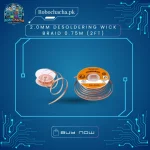 2.0mm Wide 0.75m Length Braided Copper Desoldering Wick Solder Remover for Professional PCB Repair - Robochacha Pakistan