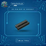 20-Pin DIP IC Socket Base Adapter Connector with 2.54mm Pitch for 74-Series Logic and AVR Microcontrollers - Robochacha Pakistan