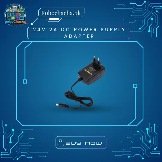 Original Grade 24V 2A DC Power Supply Adapter Refurbished and Tested - 48W Power for 3D Printers and Motors - Robochacha Pakistan