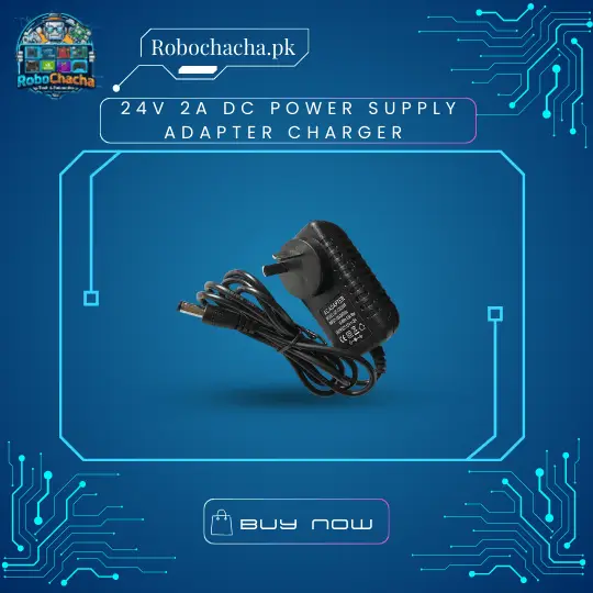 Refurbished 24V 2A 48W DC Power Supply Adapter Fully Tested for Electronics and Robotics - Robochacha Pakistan