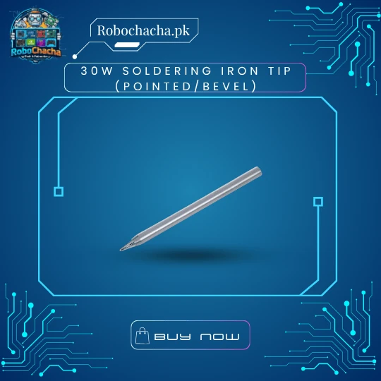 Replacement 30W Pointed Soldering Iron Tip and Copper Soldering Iron Bit for Electronics Repair - Robochacha Pakistan