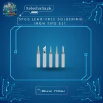5-Piece 900M-T Lead-Free Soldering Iron Tip Set with Needle, Chisel, and Knife Shapes for Electronics Repair - Robochacha Pakistan