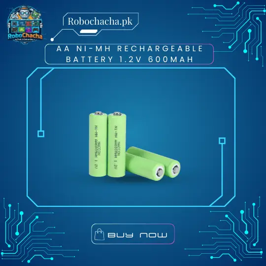 1.2V AA 600mAh Ni-MH Rechargeable Battery for Solar Garden Lights and Household Remotes - Robochacha Pakistan