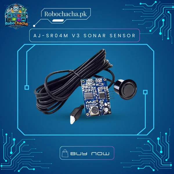 AJ-SR04M V3.0 Waterproof Ultrasonic Distance Measuring Sensor Module with 2.5m Cable - Robochacha Pakistan
