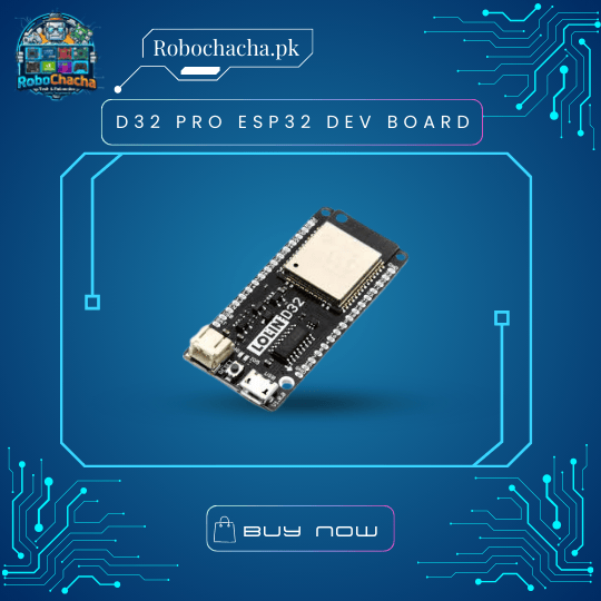 Lolin D32 Pro V2.0.0 ESP32-WROVER Development Board with 16MB Flash, 8MB PSRAM, and MicroSD Slot - Robochacha Pakistan