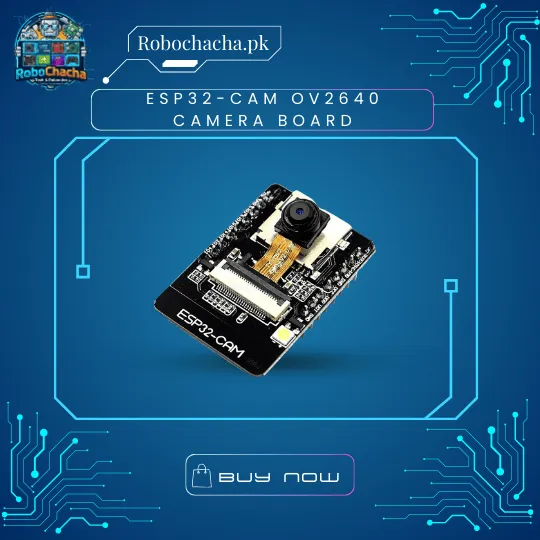 ESP32-CAM Development Board with OV2640 Camera Module and MicroSD Slot for Arduino and IoT Projects - Robochacha Pakistan