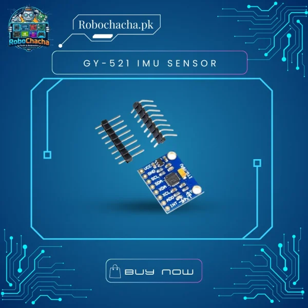 GY-521 MPU-6050 6-Axis Digital Accelerometer and Gyroscope Sensor Module for Arduino and Robotics - Robochacha Pakistan