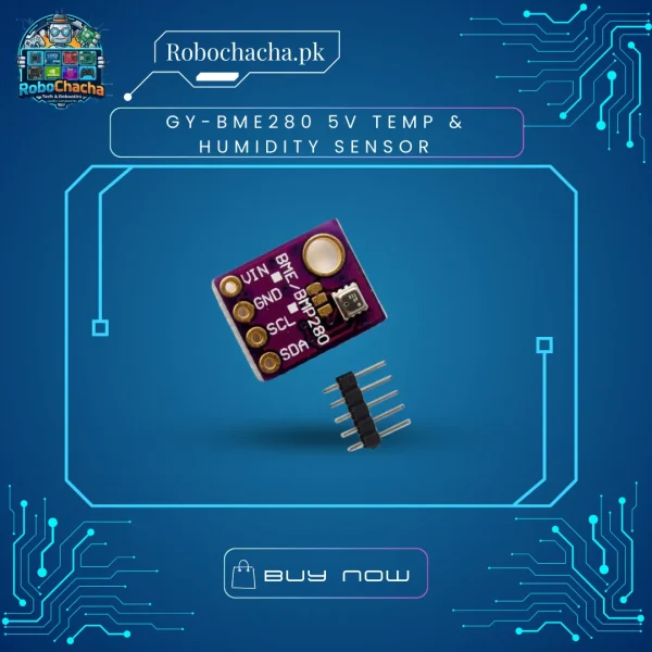 GY-BME280 5V Temperature Humidity and Barometric Pressure Sensor Module for Arduino and IoT Weather Stations - Robochacha Pakistan