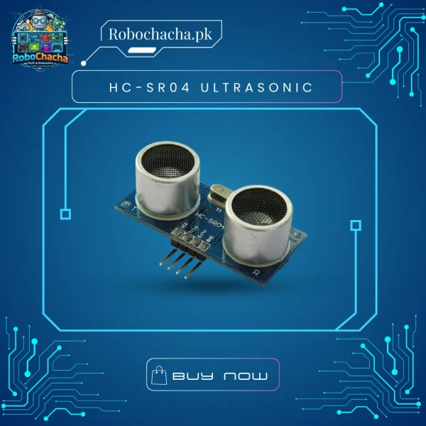 HC-SR04 Ultrasonic HC-SR04 Ultrasonic Distance Sensor Module with 4-Pin Interface for Arduino and Robotics Projects - Robochacha Pakistan