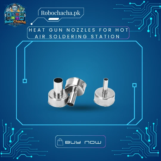 Heat Gun Nozzles for Hot Air Soldering Station 3pcs Stainless Steel Universal Heat Gun Nozzles for Hot Air Rework Station - Robochacha Pakistan