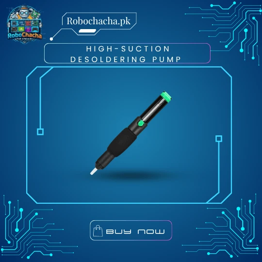 High-Suction Manual Desoldering Pump Vacuum Solder Sucker with Heat-Resistant Tip for PCB Repair - Robochacha Pakistan
