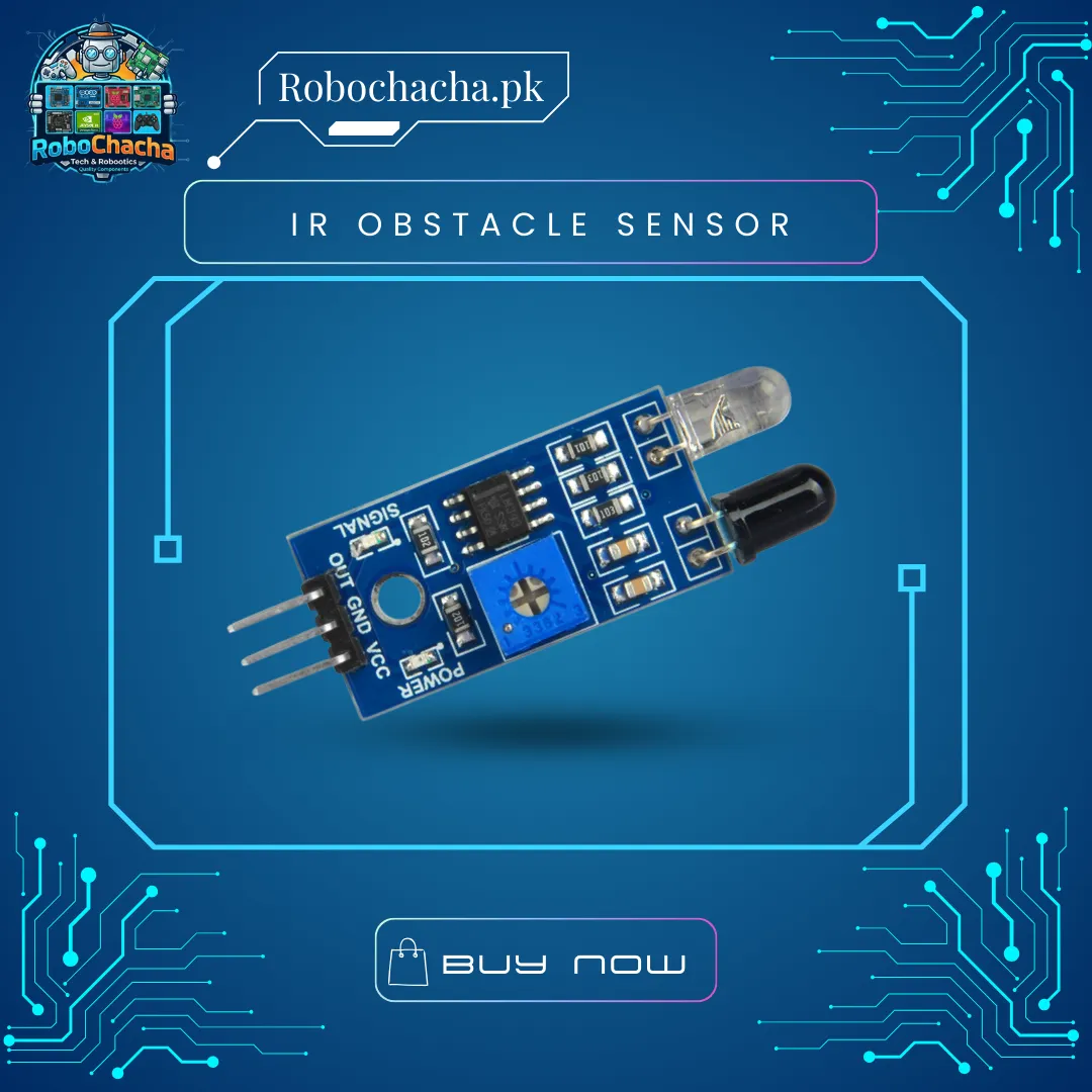 Adjustable IR Infrared Obstacle Avoidance Sensor Module with LM393 for Arduino Robotics and Smart Cars - Robochacha Pakistan
