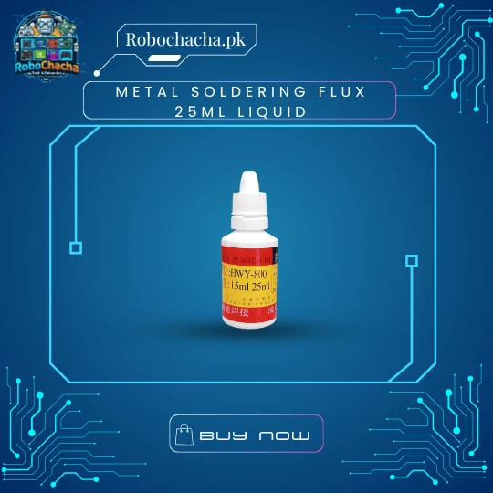 25ml Liquid Metal Soldering Flux for Stainless Steel and 18650 Battery Terminals - Robochacha Pakistan