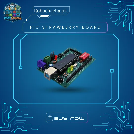 PIC Strawberry Microcontroller Development Board and Trainer for PIC16F877A - Made in Pakistan - Robochacha