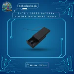 2-Slot 18650 Lithium-Ion Battery Holder with Wire Leads for 7.4V Robotics and Arduino Power