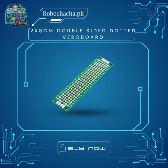 2x8cm Double Sided Dotted Veroboard Small 2x8cm Double Sided FR-4 Fiberglass Dotted Universal Prototype PCB for Mini Electronics and Sensor Projects