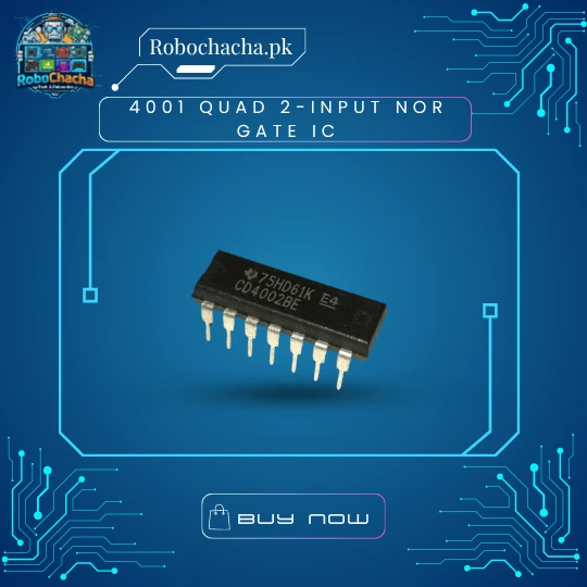 4001 Quad 2-Input NOR Gate IC 4001 Quad 2-Input NOR Gate IC CMOS Digital Logic Chip in DIP-14 Package