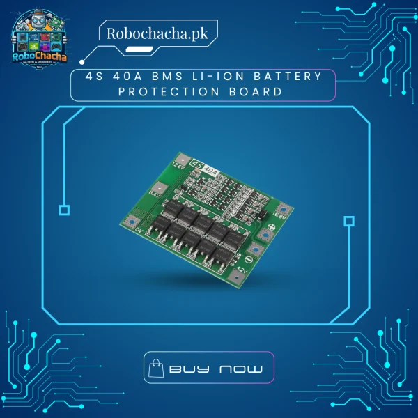 4S 40A Balanced BMS Li-ion 18650 Battery Protection and Charging Board for 14.8V-16.8V Projects
