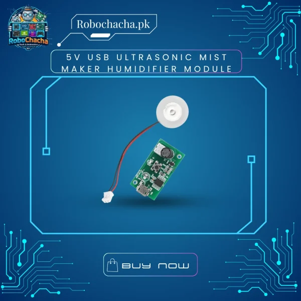 5V USB Ultrasonic Humidifier Module and Atomizing Transducer Disc for DIY Fog Projects