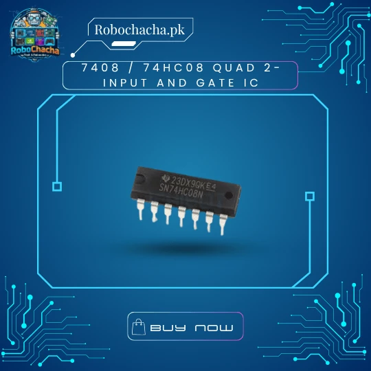 7408 / 74HC08 Quad 2-Input AND Gate Digital Logic IC DIP-14
