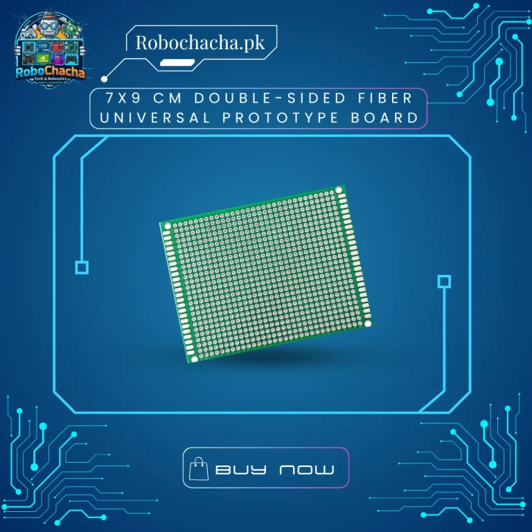 7x9 cm High-Quality Double-Sided Green Fiber FR4 Universal Prototype PCB Board - Robochacha Pakistan