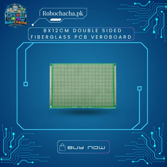 8x12cm Double Sided Fiberglass PCB Veroboard 8x12cm Double Sided FR-4 Fiberglass Universal Prototype PCB Veroboard for Permanent Electronic Circuits