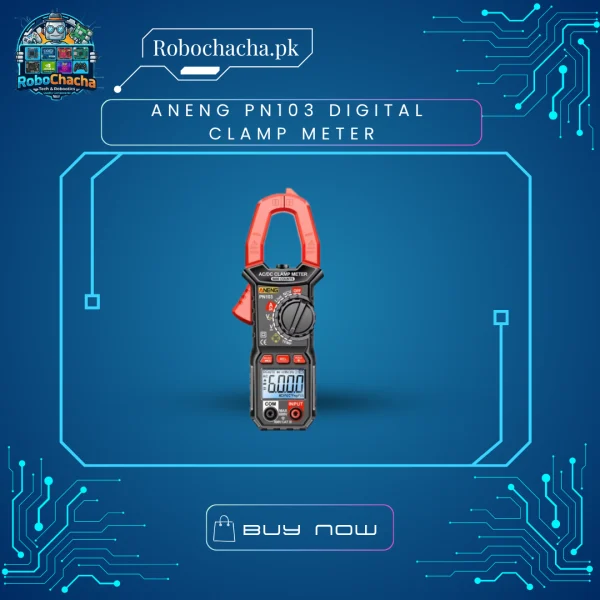 ANENG PN103 6000 Counts Digital Clamp Meter for AC/DC Current, Voltage, and Temperature Testing