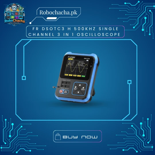 FR DSO-TC3 3-in-1 Handheld 500KHz Digital Oscilloscope Transistor Tester and Signal Generator