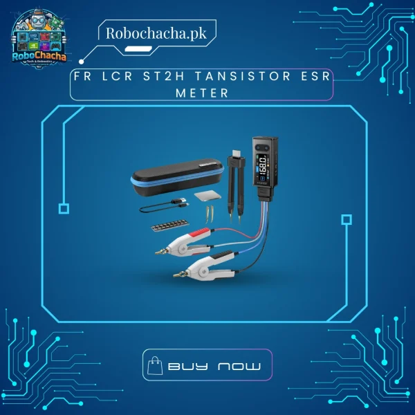 FR LCR-ST2H Professional 100kHz Smart Tweezer LCR Meter with Kelvin Clips and HD Color Display