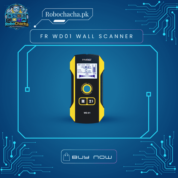 FR WD-01 Digital Wall Scanner and Stud Finder with LCD Display for Metal, Wood, and Live AC Wire Detection
