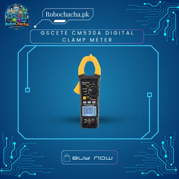 GSCETE CM530A True RMS Digital Clamp Meter with 6000 Counts Auto-Ranging and NCV for Professional Electrical Testing