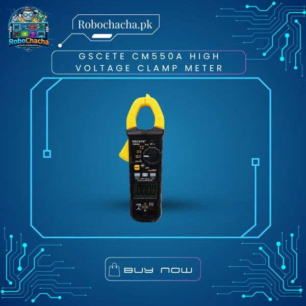 GSCETE CM550A High Voltage 1700V DC 600A AC/DC True RMS Digital Clamp Meter for Solar and Industrial Testing
