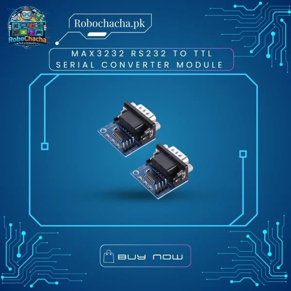 MAX3232 RS232 to TTL Serial Converter Module with Female DB9 Port for Arduino and Industrial Communication