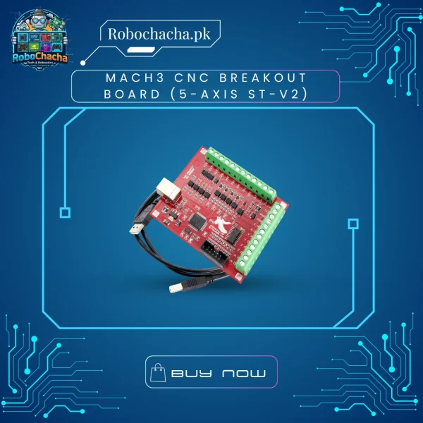 Mach3 5-Axis CNC Breakout Board ST-V2 with Optocoupler Isolation and Spindle Control