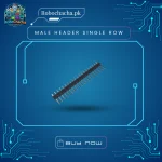 40-Pin Single Row Male Header Strip 2.54mm Pitch for Arduino and PCB Prototyping
