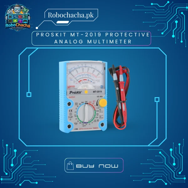 ProsKit MT-2019 High-Precision Analog Multimeter with Null Meter Function and Protective Holster