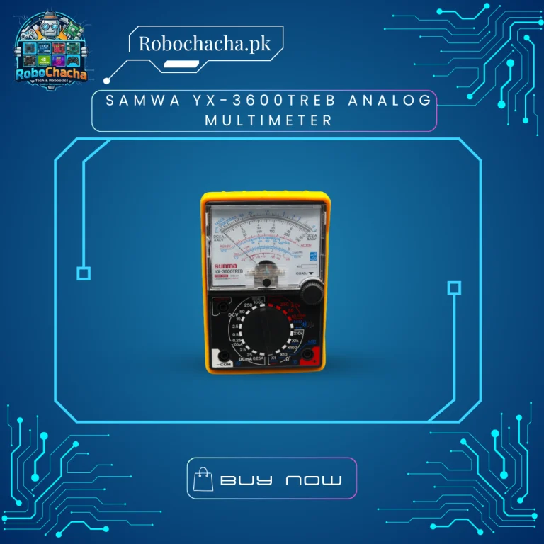 SAMWA YX-3600TREB Analog Multimeter with Hard Cover, Continuity Buzzer, and LED Indicator