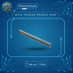 2x40 Pin Double Row Male Header Strip 2.54mm Pitch for PCB and Robotics Projects