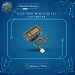 0.36 Inch Mini 3-Wire Digital Voltmeter DC 0-30V LED Panel Meter with Snap-In Plastic Shell