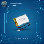 3.7V 1000mAh Rechargeable Lithium Polymer LiPo Battery with JST Connector for Electronics and Robotics