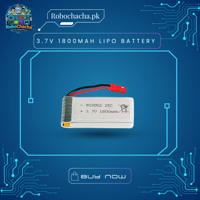 3.7V 1800mAh 903048 High Capacity Rechargeable Li-Po Battery for Mid-Sized Drones and RC Robotics