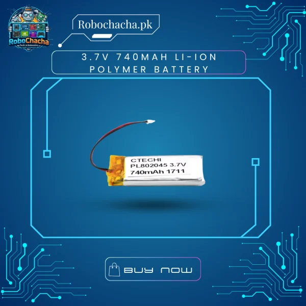3.7V 740mAh Rechargeable Lithium-Ion Polymer Battery 102328 for IoT and Electronics